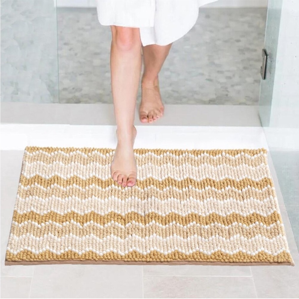 New KASENTEX Original Packaging 17x24 Inches Bathroom Rug - Camel